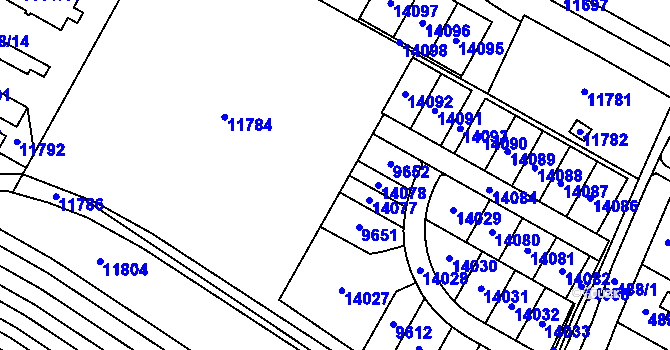 Parcela st. 6888/1 v KÚ Mutěnice, Katastrální mapa