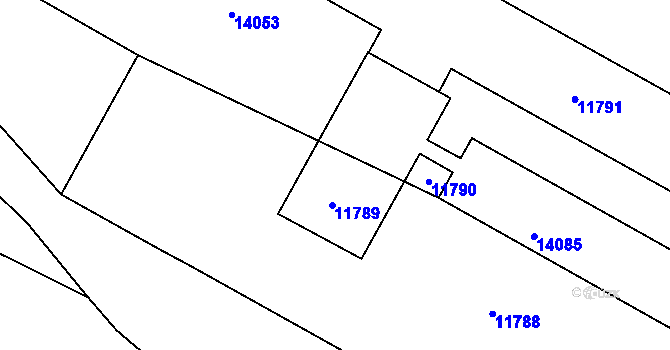 Parcela st. 6888/16 v KÚ Mutěnice, Katastrální mapa