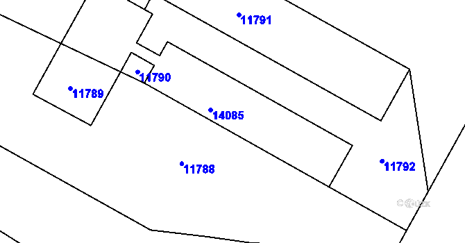 Parcela st. 6888/20 v KÚ Mutěnice, Katastrální mapa