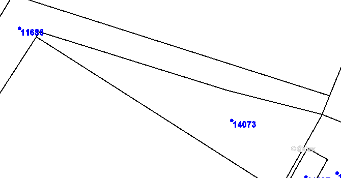 Parcela st. 2463/45 v KÚ Mutěnice, Katastrální mapa