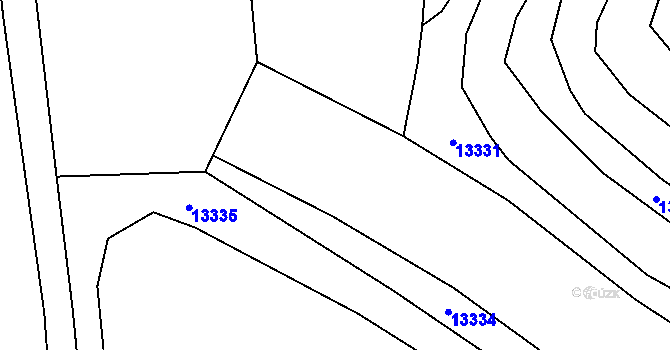 Parcela st. 7535/32 v KÚ Mutěnice, Katastrální mapa