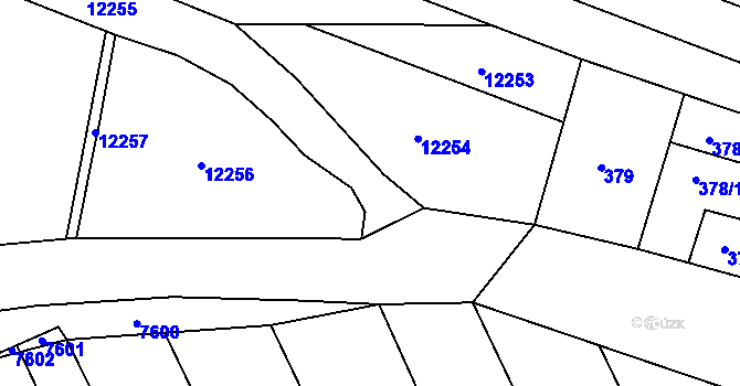 Parcela st. 6843/12 v KÚ Mutěnice, Katastrální mapa
