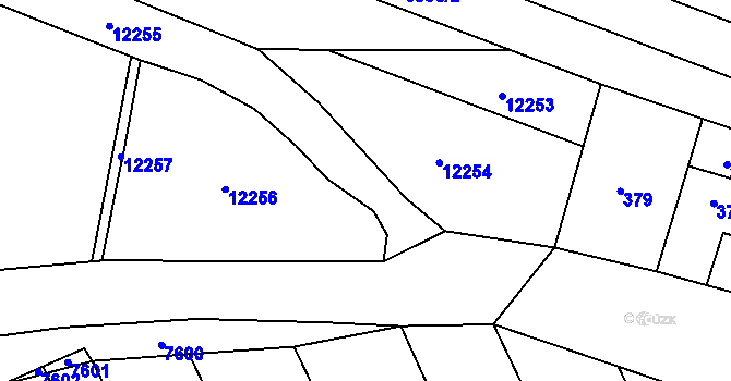 Parcela st. 6843/13 v KÚ Mutěnice, Katastrální mapa