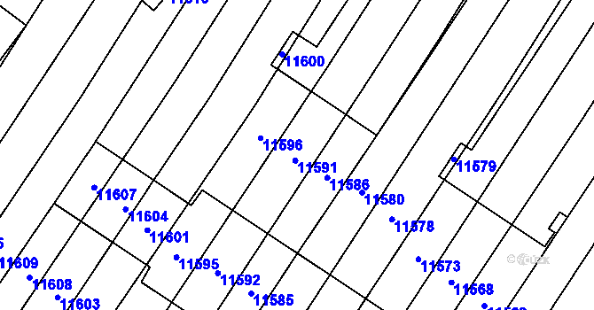 Parcela st. 2310/94 v KÚ Mutěnice, Katastrální mapa
