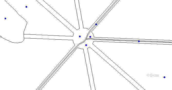 Parcela st. 694/4 v KÚ Holušice u Mužetic, Katastrální mapa