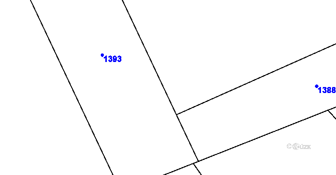 Parcela st. 634/15 v KÚ Nehodiv, Katastrální mapa