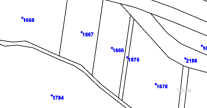 Parcela st. 109/27 v KÚ Maletice, Katastrální mapa