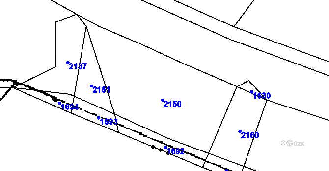 Parcela st. 1091/4 v KÚ Maletice, Katastrální mapa