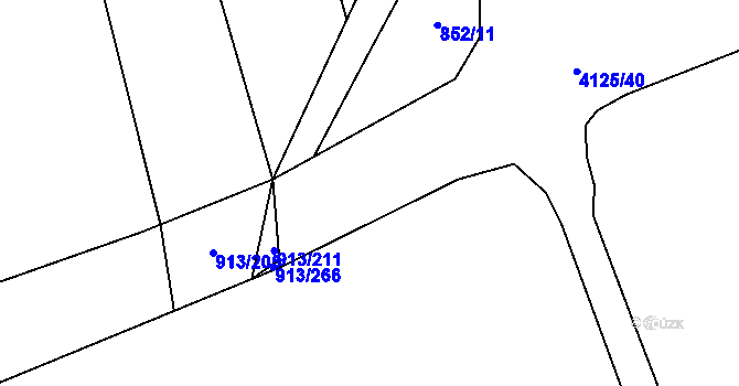 Parcela st. 4125/39 v KÚ Mýto v Čechách, Katastrální mapa