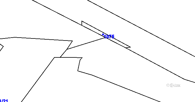 Parcela st. 311/22 v KÚ Nahořany nad Metují, Katastrální mapa
