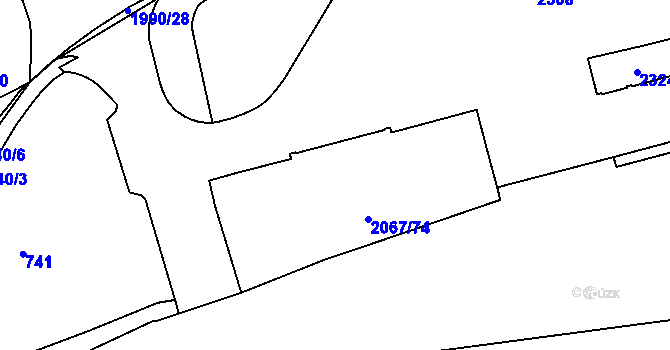 Parcela st. 472 v KÚ Náchod, Katastrální mapa