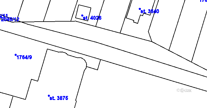 Parcela st. 2046/13 v KÚ Náchod, Katastrální mapa