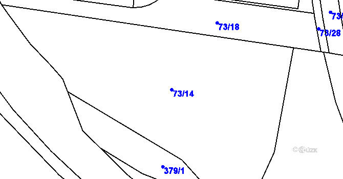 Parcela st. 73/14 v KÚ Staré Město nad Metují, Katastrální mapa