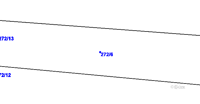 Parcela st. 272/6 v KÚ Střeň, Katastrální mapa