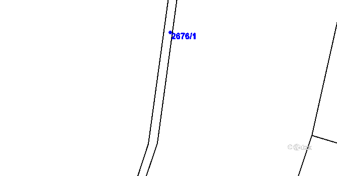 Parcela st. 2676 v KÚ Nakvasovice, Katastrální mapa