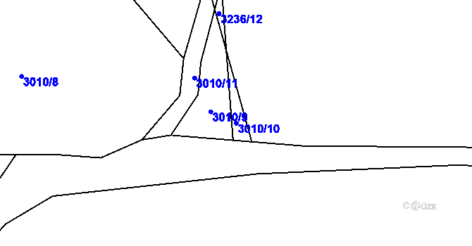 Parcela st. 3010/10 v KÚ Nakvasovice, Katastrální mapa