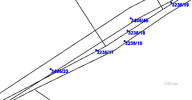 Parcela st. 3236/17 v KÚ Nakvasovice, Katastrální mapa