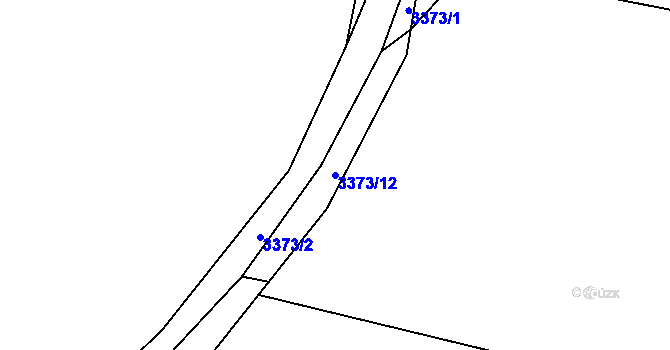 Parcela st. 3373/12 v KÚ Nakvasovice, Katastrální mapa
