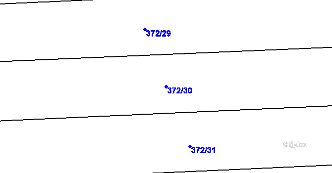 Parcela st. 372/30 v KÚ Náměšť na Hané, Katastrální mapa