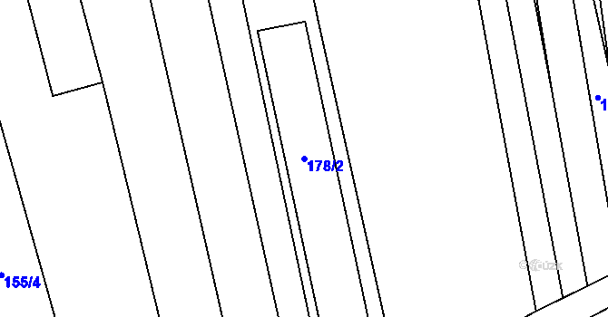 Parcela st. 178/2 v KÚ Násedlovice, Katastrální mapa