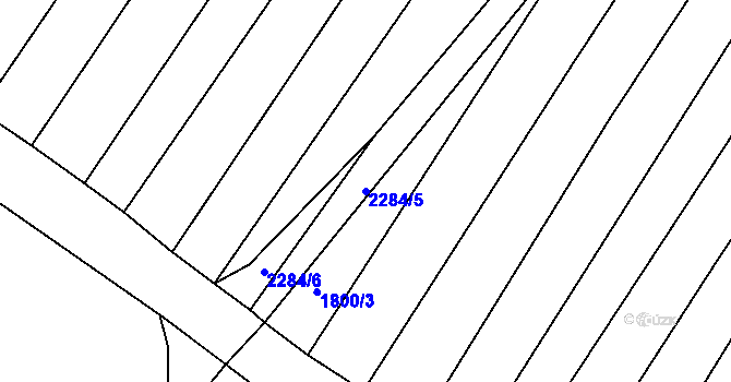 Parcela st. 2284/5 v KÚ Násedlovice, Katastrální mapa