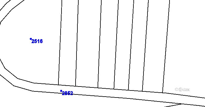 Parcela st. 295/59 v KÚ Návojná, Katastrální mapa