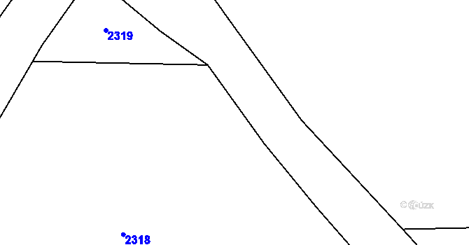 Parcela st. 423/14 v KÚ Návojná, Katastrální mapa