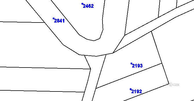Parcela st. 423/145 v KÚ Návojná, Katastrální mapa