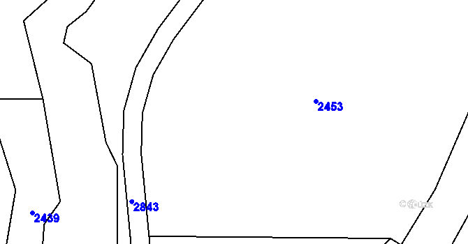 Parcela st. 423/173 v KÚ Návojná, Katastrální mapa