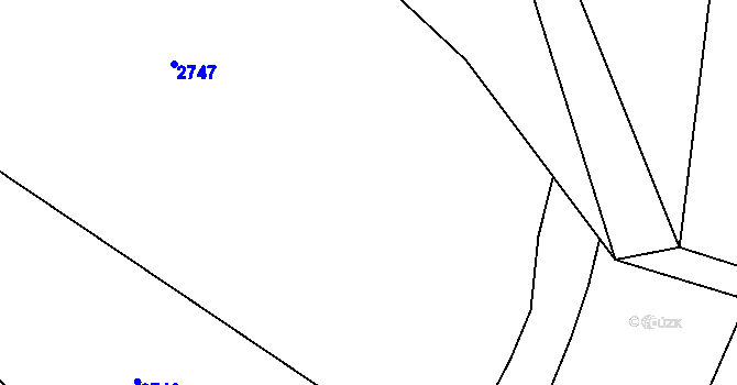 Parcela st. 446/12 v KÚ Návojná, Katastrální mapa