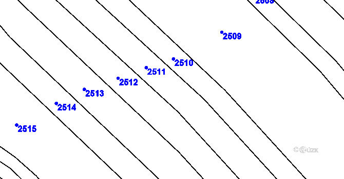 Parcela st. 703/24 v KÚ Návojná, Katastrální mapa