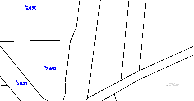 Parcela st. 423/6 v KÚ Návojná, Katastrální mapa