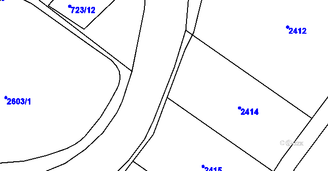 Parcela st. 931/17 v KÚ Návojná, Katastrální mapa