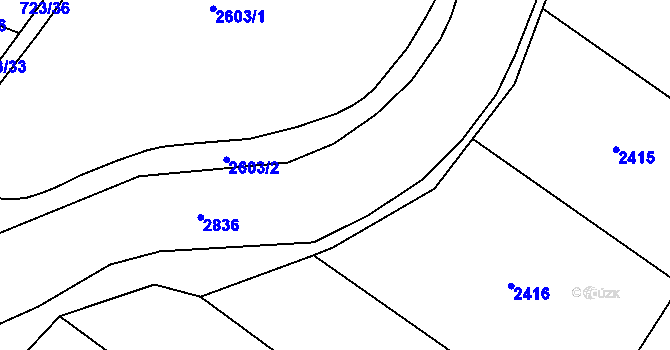 Parcela st. 931/21 v KÚ Návojná, Katastrální mapa