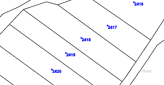 Parcela st. 931/24 v KÚ Návojná, Katastrální mapa
