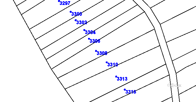 Parcela st. 255/2 v KÚ Nedachlebice, Katastrální mapa