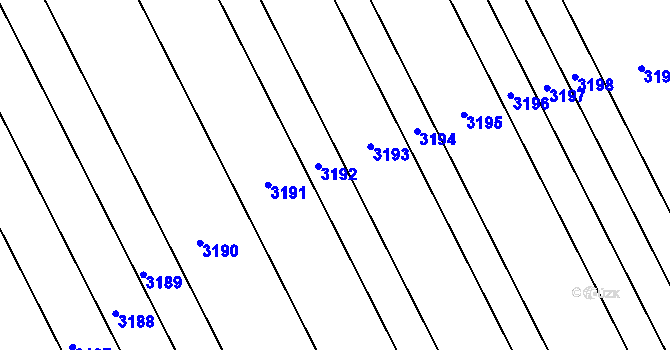Parcela st. 17 v KÚ Nedachlebice, Katastrální mapa