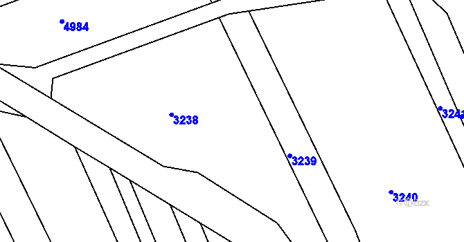 Parcela st. 70/4 v KÚ Nedachlebice, Katastrální mapa