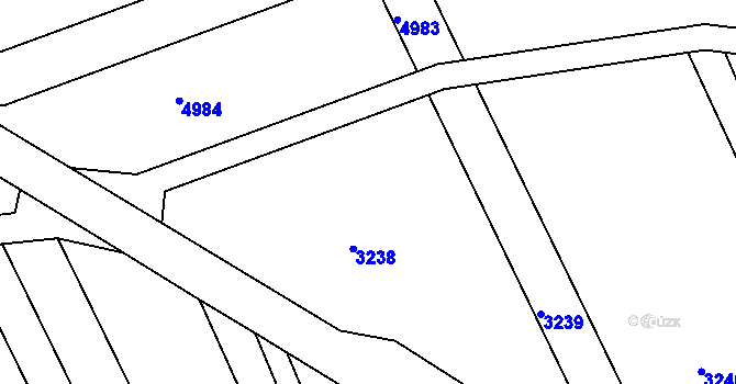 Parcela st. 70/5 v KÚ Nedachlebice, Katastrální mapa