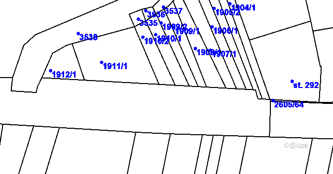 Parcela st. 2605/69 v KÚ Nedachlebice, Katastrální mapa