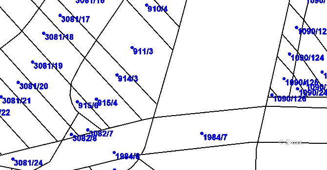 Parcela st. 1979/21 v KÚ Nedakonice, Katastrální mapa
