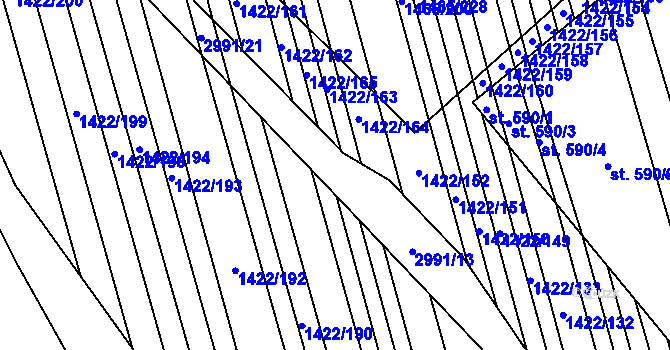 Parcela st. 2991/16 v KÚ Nedakonice, Katastrální mapa