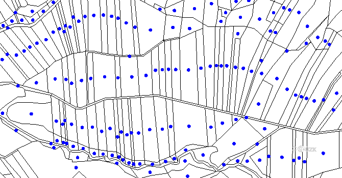 Parcela st. 2200/4 v KÚ Nedašov, Katastrální mapa