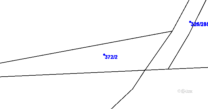 Parcela st. 372/2 v KÚ Nehvizdy, Katastrální mapa