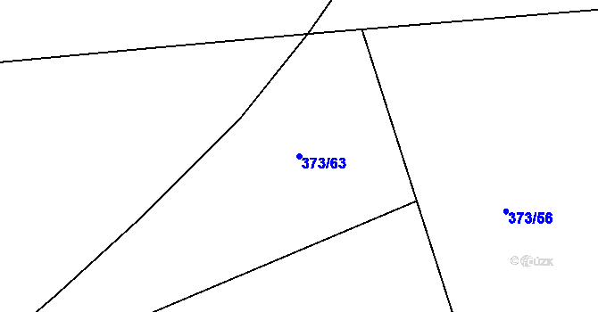 Parcela st. 373/63 v KÚ Nehvizdy, Katastrální mapa