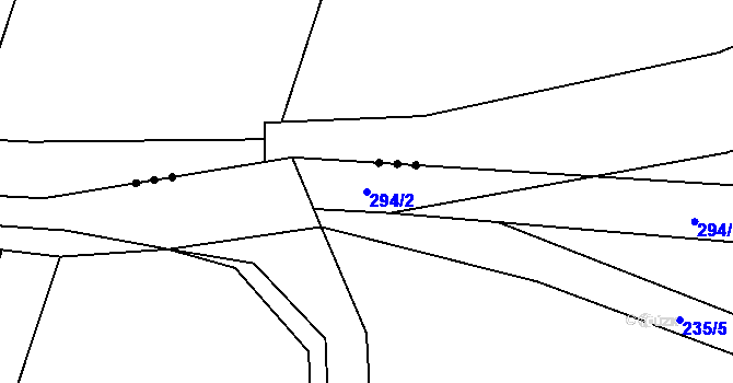 Parcela st. 294/2 v KÚ Homole u Nechalova, Katastrální mapa