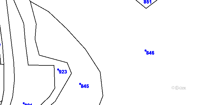 Parcela st. 98/1 v KÚ Křemenice, Katastrální mapa
