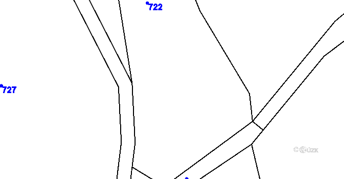 Parcela st. 148/2 v KÚ Křemenice, Katastrální mapa