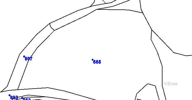 Parcela st. 300/1 v KÚ Křemenice, Katastrální mapa