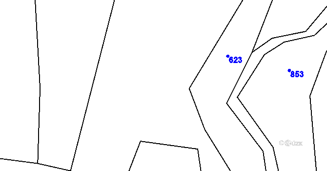 Parcela st. 478/1 v KÚ Křemenice, Katastrální mapa